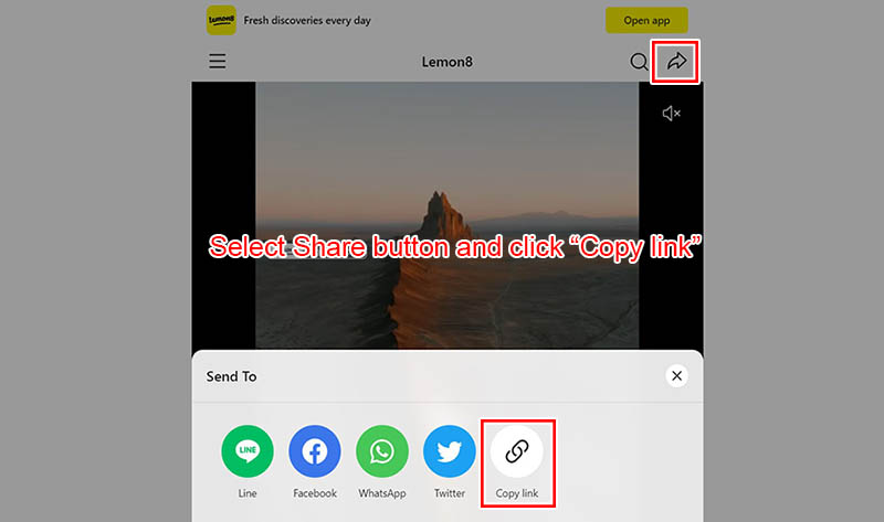 How to download video Lemon8